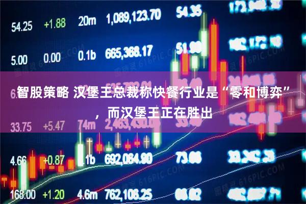 智股策略 汉堡王总裁称快餐行业是“零和博弈”，而汉堡王正在胜出